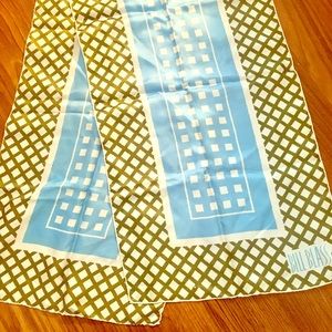 Bill Blass rectangular vintage silk Scarf 👌